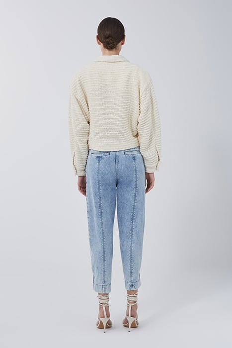 STINSON CROPPED JACKET IN ECRU 2