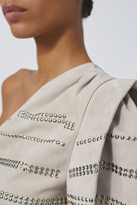 MORONI BLOUSE IN PEARL GREY 5