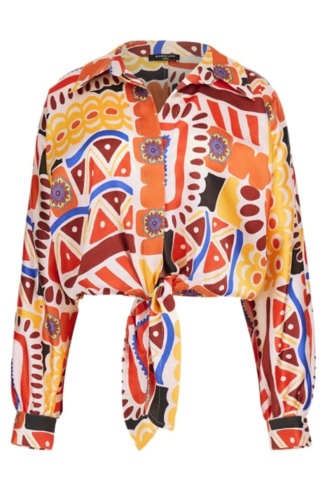 MARCIANO BY GUESS CARNIVALE TOP BLOUSE PRINT 4