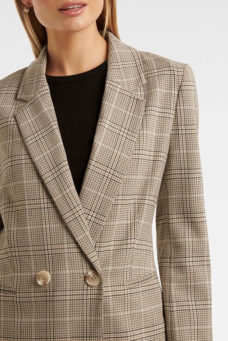 FIONA CHECK DOUBLE BREASTED BLAZER CHECK 6