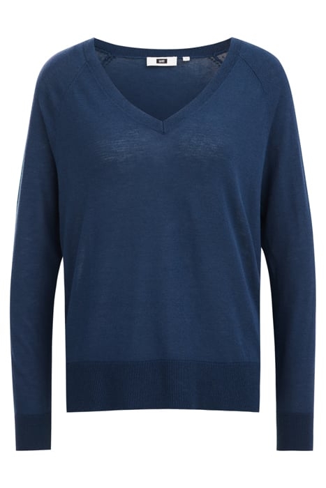 KNITTED PULLOVER DARK BLUE 4