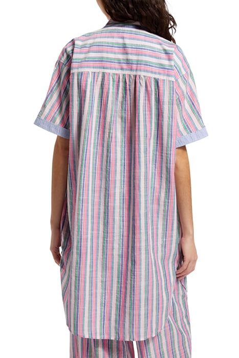 STRIPED OVERSIZED BEACH SHIRT DRESS BEACH STRIPE 2