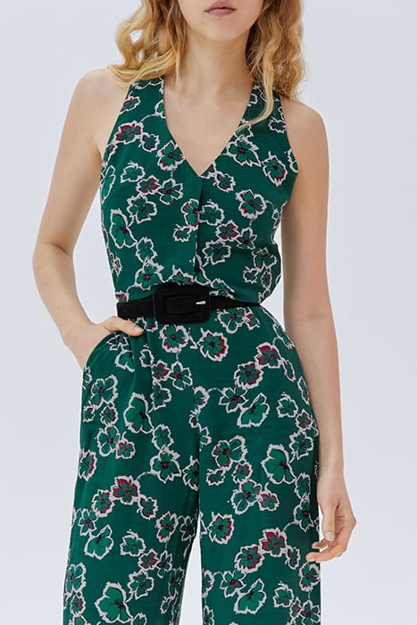 GREEN XL FLOWER PRINT JUMPSUIT 4