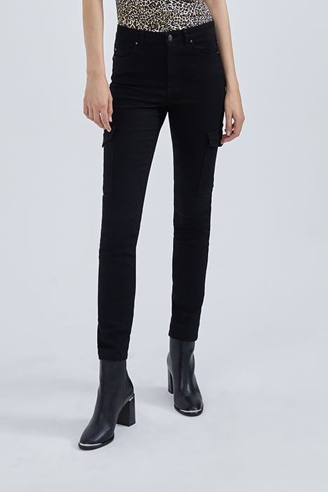 BLACK COMBAT SCULPT-UP SLIM JEANS 6