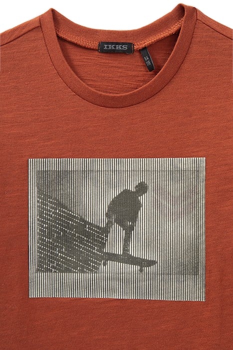 BOYS’ RED SKATEBOARDER RUBBER LENTICULAR IMAGE T-SHIRT 4