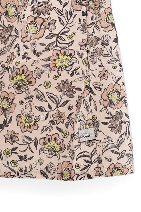 GIRLS’ BEIGE FLOWER PRINT DRESS 5