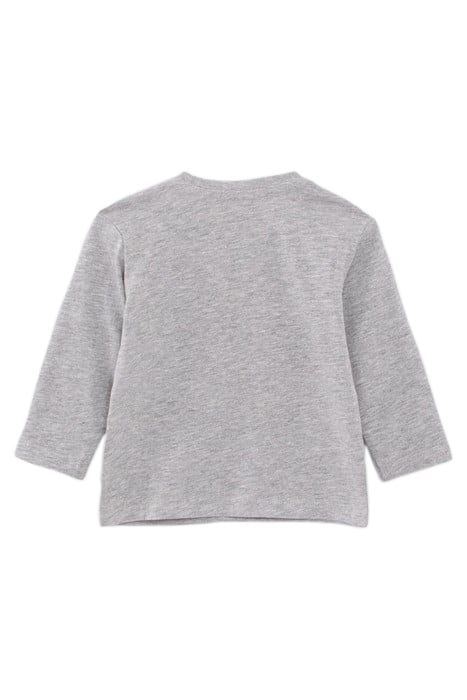 BABY BOYS’ GREY T-SHIRT WITH LENTICULAR SKATEBOARD IMAGE 2