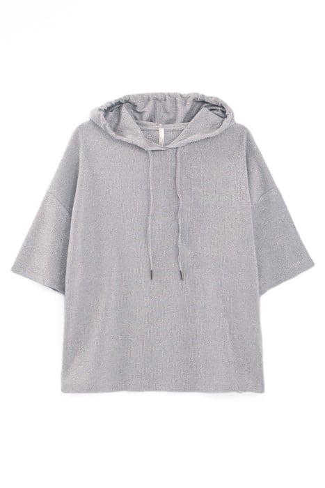 SILVER KNIT HOODED TOP 4