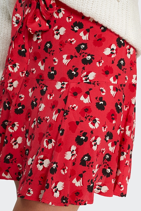 FLASH PINK ROCK FLORAL PRINT SHORT SKIRT 5