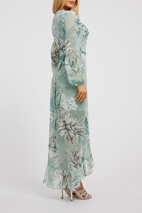 GUESS ECO NEW BAJA DRESS DUSTY FERN JUNGLE PR 3
