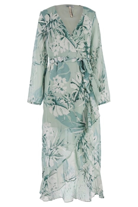 GUESS ECO NEW BAJA DRESS DUSTY FERN JUNGLE PR 2