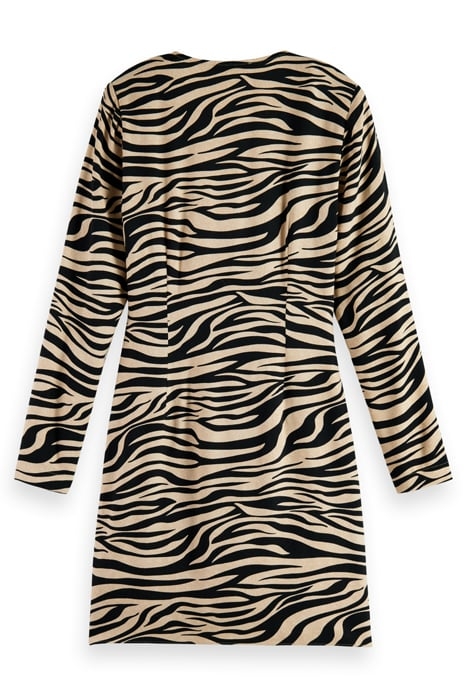 MINI DRESS WITH DRAPE DETAIL TIGER 2