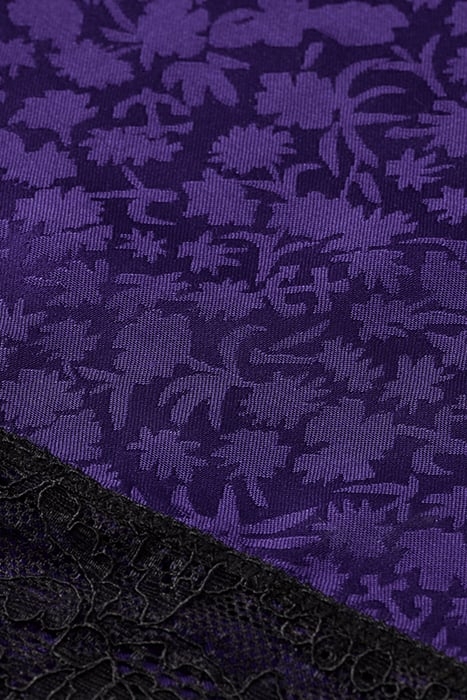 CAMI DRESS WITH LACE DETAIL AUBERGINE 3