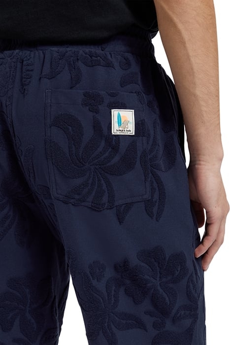 JACQUARD TOWELLING SHORTS NAVY BLUE 6