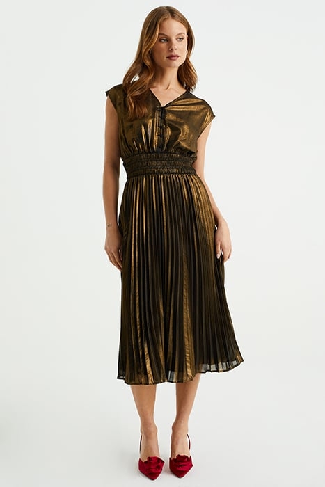 DRESS MID LENGTH GOLD 1