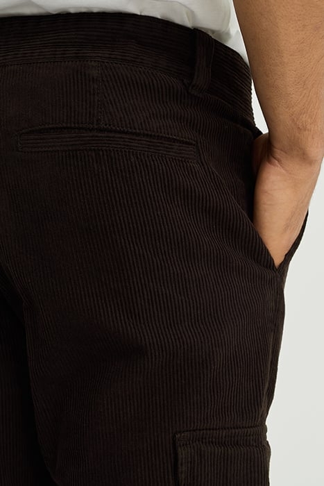 CARGO PANTS DARK BROWN 5