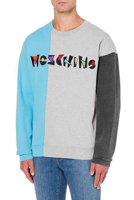 GEOMETRIC LOGO COLOR BLOCK SWEATSHIRT MULTICOLOR 1