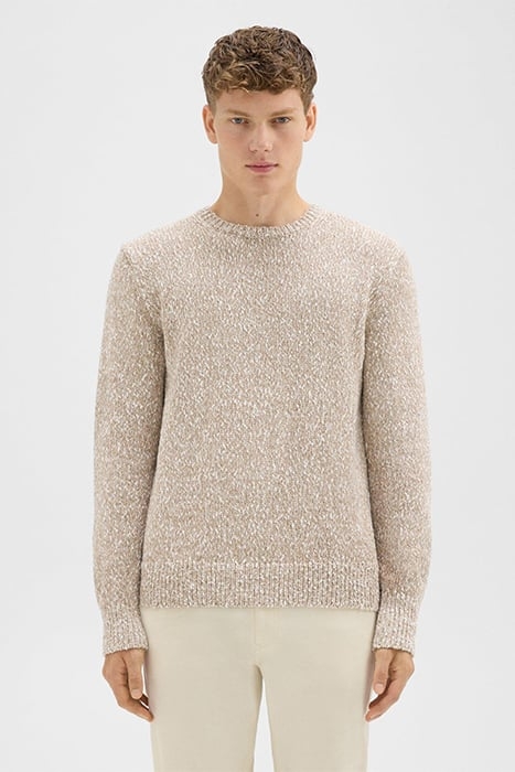 MAUNO CREWNECK SWEATER IN HEATHERED COTTON PUMICE MULTI 1