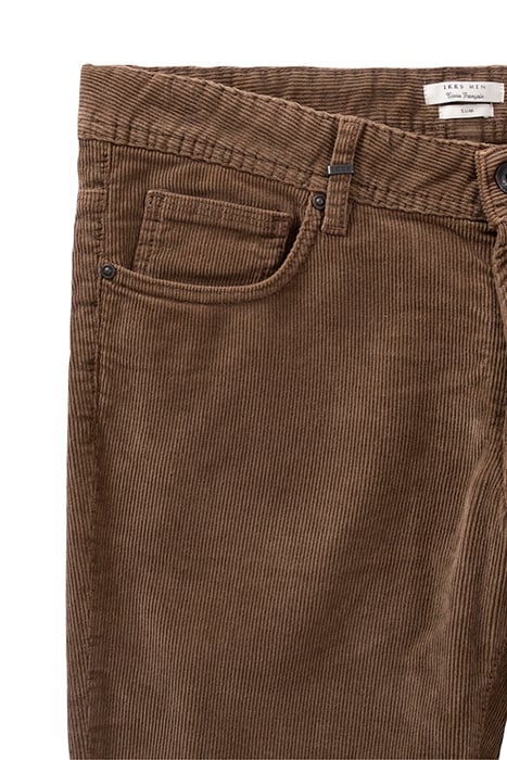 CAPPUCCINO CORDUROY SLIM TROUSERS CAPPUCINO 5
