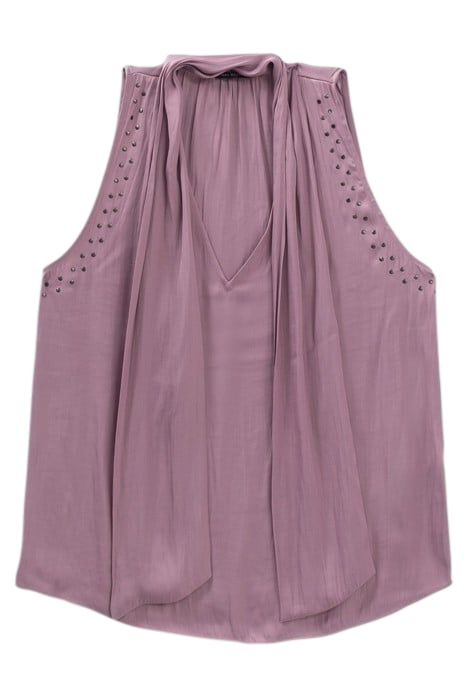 LAVENDER FLOWING TOP WITH NECK TIE LAVANDE 5