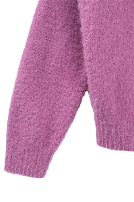 GIRLS’ DARK PINK KNIT SWEATER WITH EMBROIDERY PINK 5