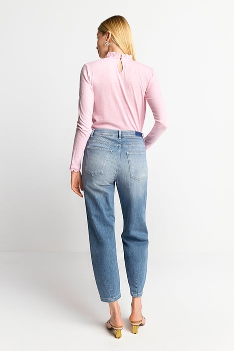 ORGANIC SLUB FRILL LONGSLEEVE ROSE SHADOW 3