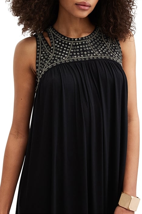 ARIZONA EMB DRESS BLACK 5