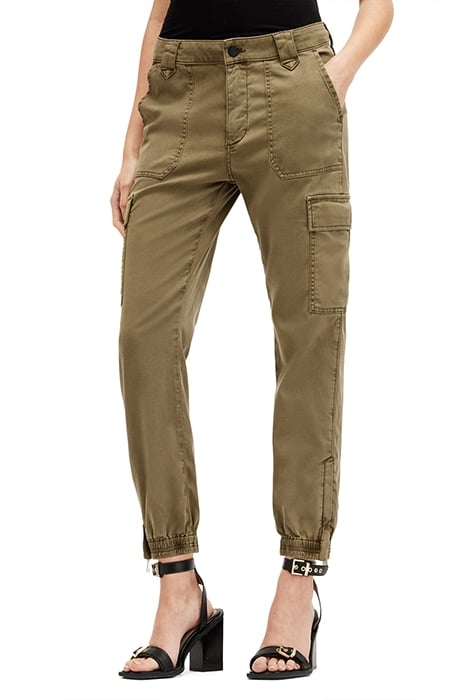 NOLA CARGO TROUSER DARK KHAKI GREEN 1