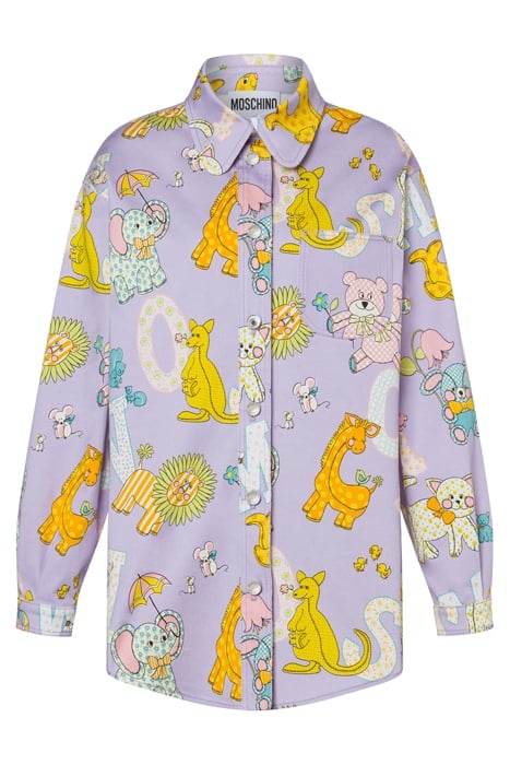 CIRCUS LOGO GABARDINE SHIRT PURPLE 3