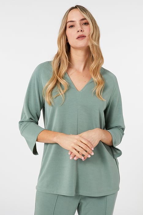 SOLID COLOUR SWEATSHIRT GREEN 1