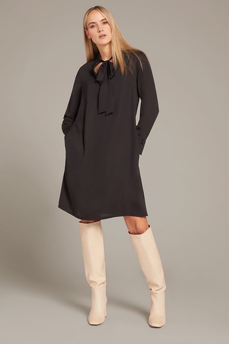 CHEMISIER DRESS WITH SASH BLACK 2