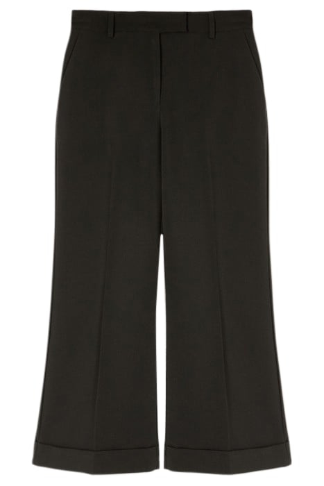 CROPPED TROUSERS WITH TURN-UP BLACK 3