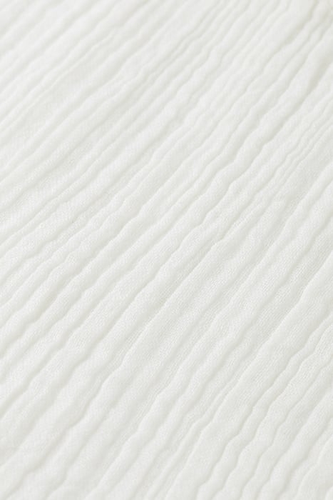 LACE DETAIL CRINKLE COTTON MIDI DRESS OFF WHITE 3