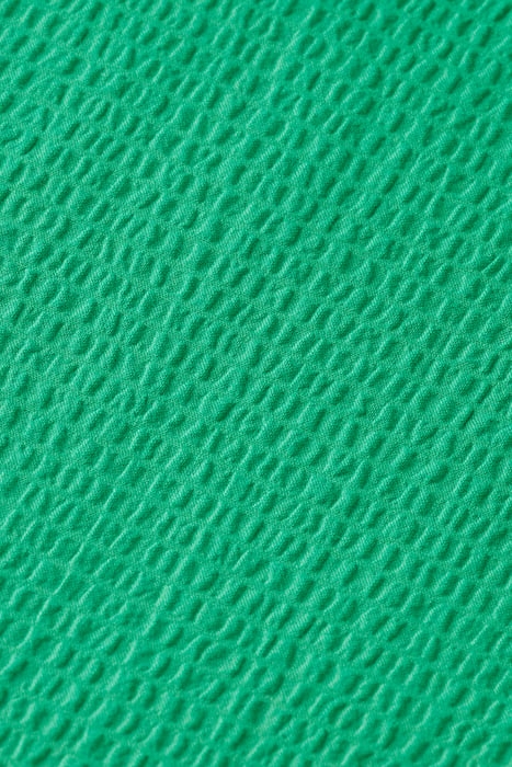 MAXI DRESS WITH SMOCK DETAIL SCUBA GREEN 3