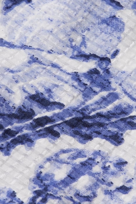 WAISTED MAXI DRESS SHELL BATIK BLUE 8