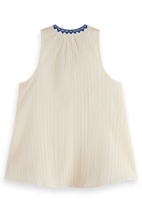 TANK TOP WITH TAPE DETAIL WHITE 2