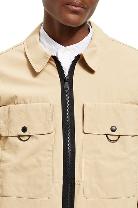 ZIPPED UTILITY JACKET SEASTONE 7