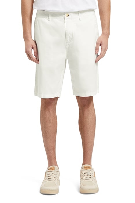 STUART - COTTON-BLEND TWILL SH WHITE 1