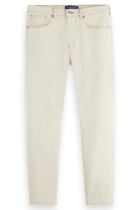 THE DROP REGULAR TAPER JEANS WHITEWASH 4