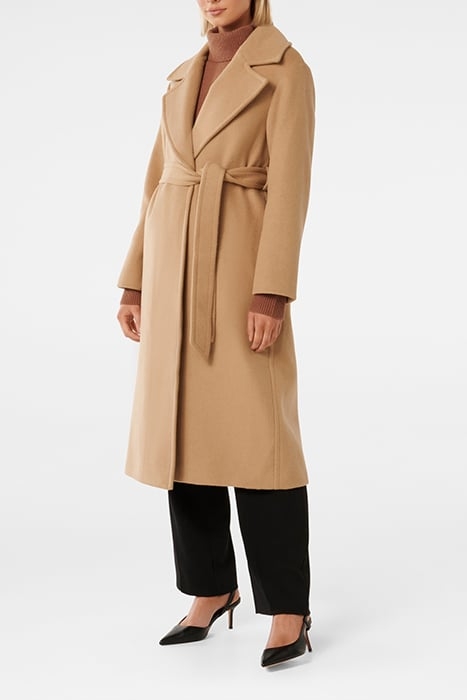PRIYA WRAP COAT CAMEL 4
