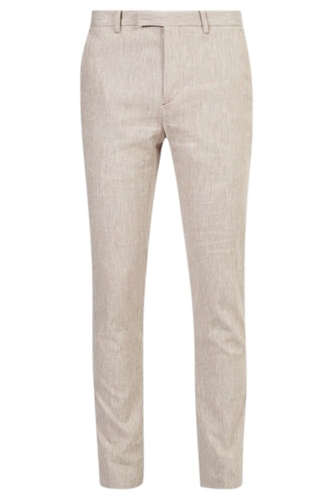 SLIM FIT PANTS WITH WELT HIP POCKET AND BLUSH 2