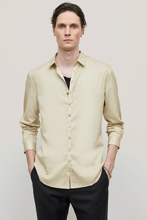 MULTI BUTTON SLIM FIT SHIRT CARAMEL 1