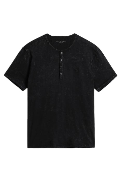 ETHAN SS CTN HENLEY W PSEIN CHROMA WASH BLACK 2