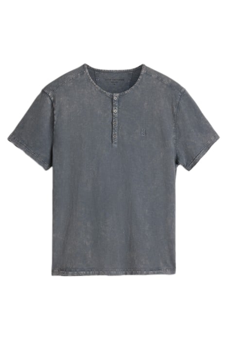 ETHAN SS CTN HENLEY W PSEIN CHROMA WASH SEAL GREY 2