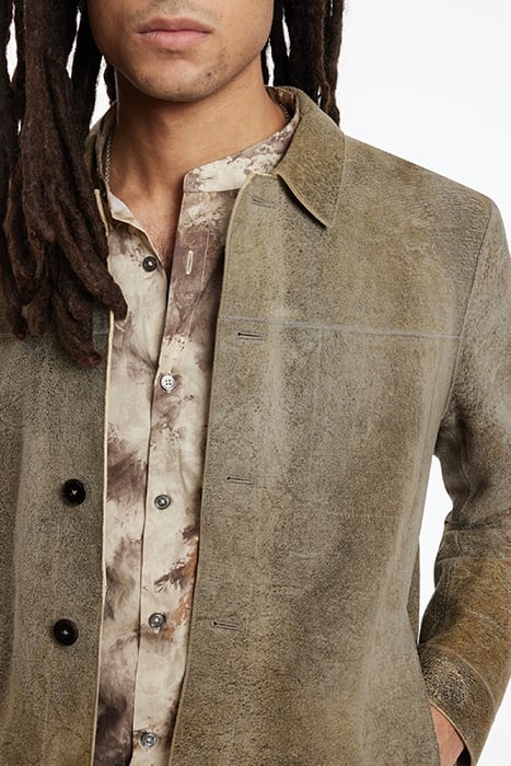 UNLINED BTN CLOSURE JACKET WITH SEAMING DESERT 3