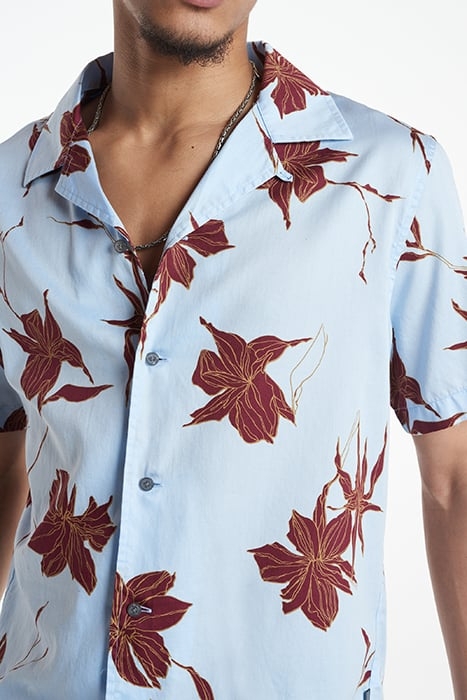 DANNY SS CAMP SHIRT CORNFLOWER 3