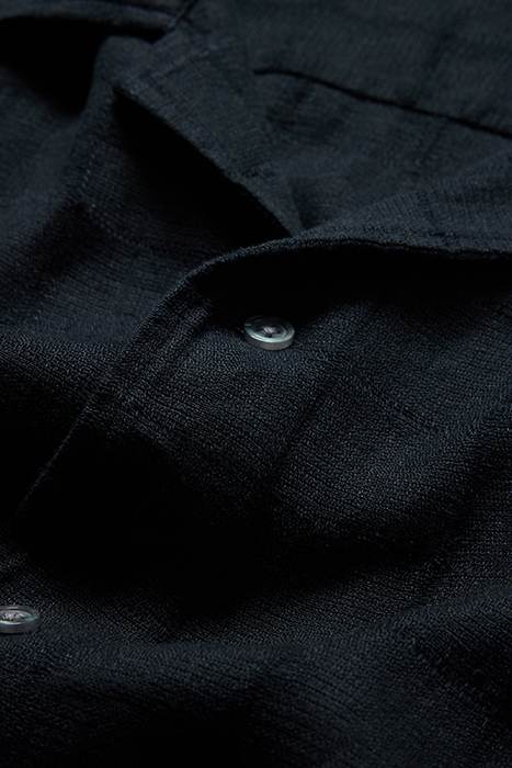 DANNY SS CAMP SHIRT BLACK 2