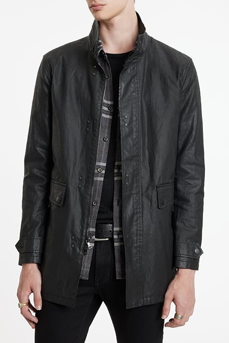 ZIP AND H B CLOSURE OUTERWEAR WITH MULT BLACK 1