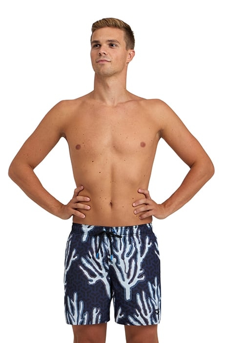 MEN'S BEACH BOXER PLACED DEEP SEA -ASPHALT 1