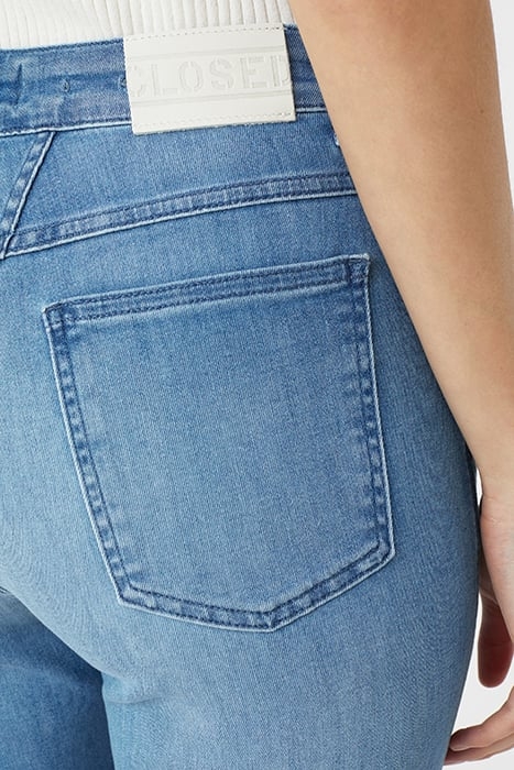 PEDAL PUSHER JEANS MID BLUE 6